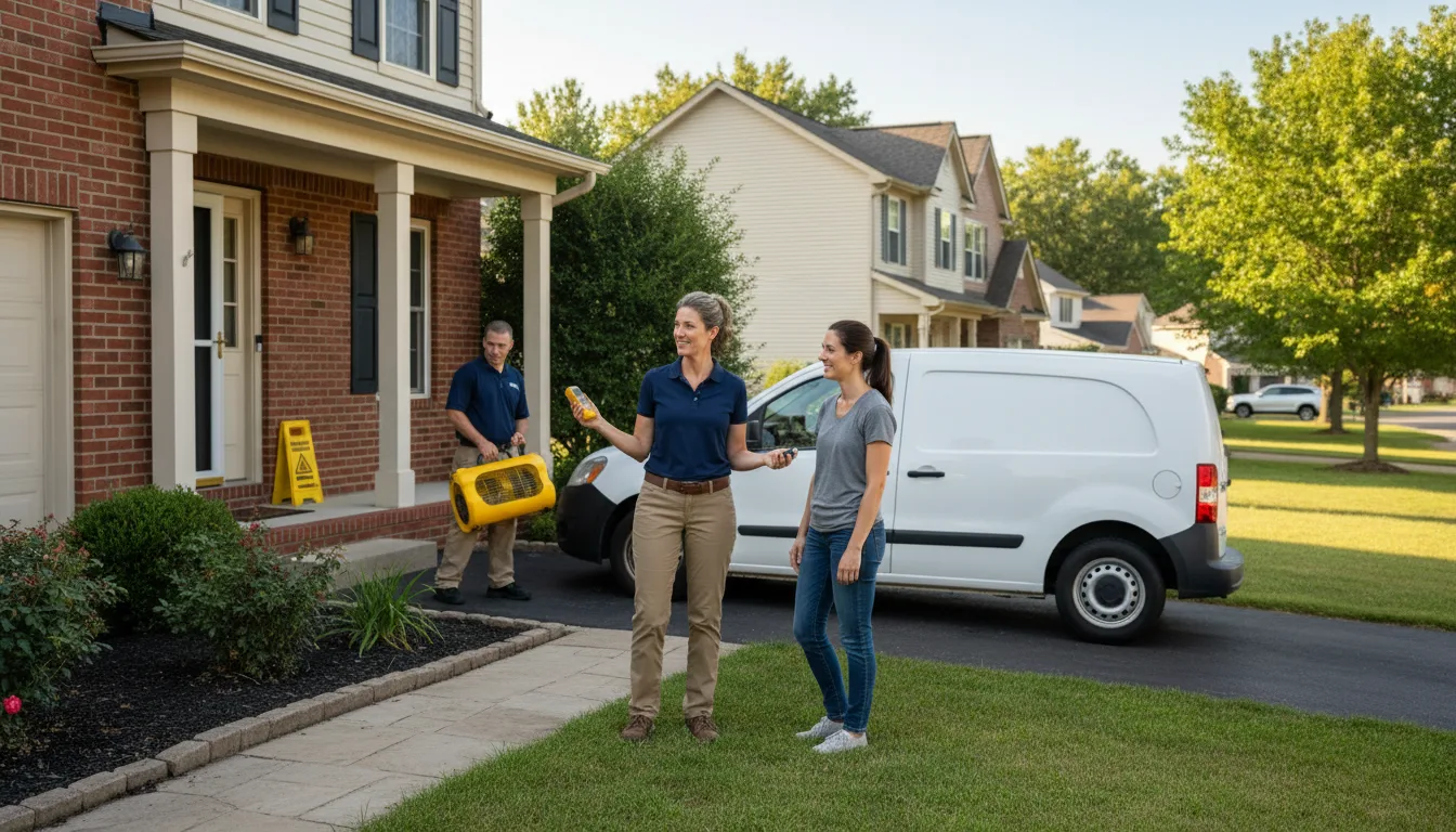 Residential water damage restoration in Lyons, NE